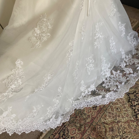 San Patrick Strapless, Lace Wedding Dress - Picture 7 of 12
